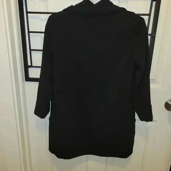 aritzia wilfred chevalier draped open tuxedo blazer black size 2 - Picture 9 of 9